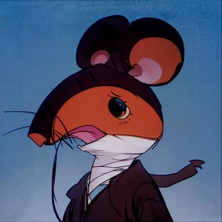 00600-2573347687-(Anthropomorphic Mouse_1.5), Long mouth,He had bandages around his head,1ears,looking to the side,.png